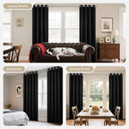 Joydeco Blackout Curtains 90 Inches Long 1 Panel, Thermal Insulated Long - Image 8