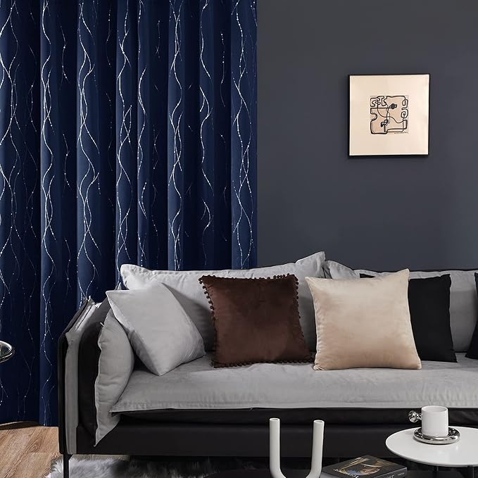 Deconovo Short Kitchen Curtains, Thermal Insulated Soundproof Drapes - Image 3