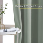 NICETOWN Blackout Sage Green Curtains & Drapes - Image 5