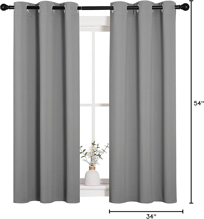 NICETOWN Bedroom Curtains Blackout Drapery Panels, Three Pass Microfiber - Image 9