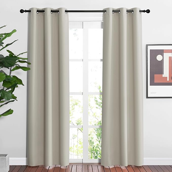 NICETOWN Blackout Natural Curtains & Drapes by NICETOWN