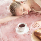 Ashler Faux Fur Rug, Soft 3x3 Ft Round Sheepskin, Fuzzy Machine Washable Carpet - Image 4