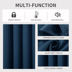 Joydeco Blackout Curtains 120 Inch Length 2 Panels Set, Thermal Insulated Long - Image 3
