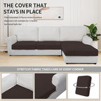 Easy-Going Stretch 3 Pieces Couch Cushion Covers - Image 5