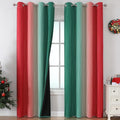 Estelar Textiler Red and Green Christmas Blackout Curtains by ESTELARTEXTILER