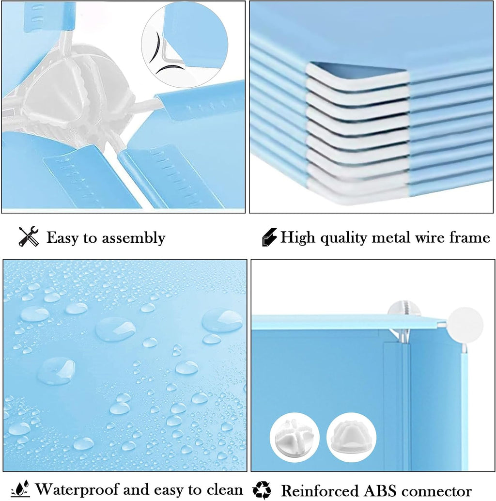 AWTATOS Cube Storage Organizer, Closet Organizers, 6 Cube Shelf, Blue
