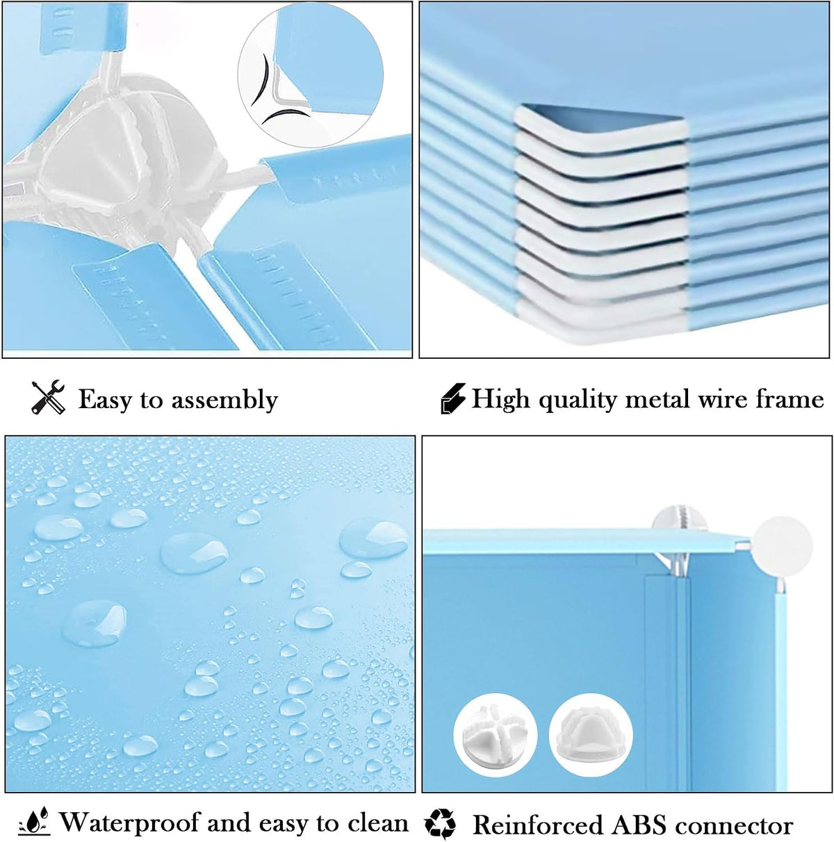 AWTATOS Cube Storage Organizer, Closet Organizers, 6 Cube Shelf, Blue