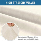 H.VERSAILTEX Stretch Velvet Loveseat Covers - Image 3