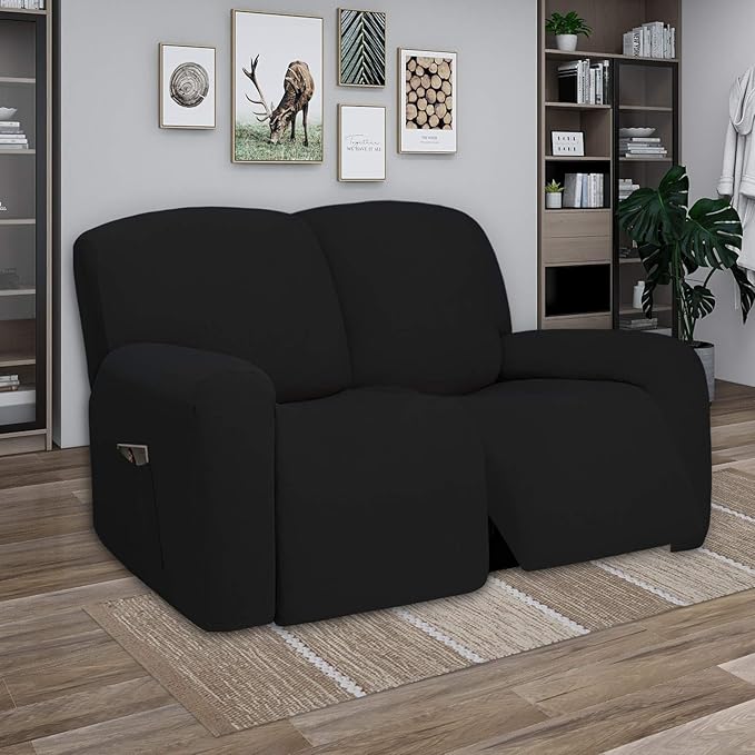 PureFit Super Stretch Loveseat Recliner Sofa Couch Cover - Image 2
