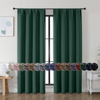 Simplebrand Ava Ever Green Blackout Curtains by Simplebrand