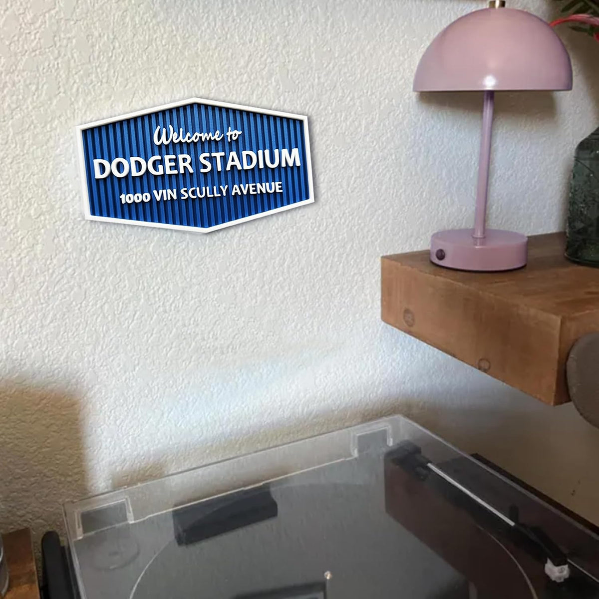 Dodger Stadium Sign for Baseball Fan, 3D Decorative Collectible Accessory