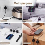 6 Pack Magnetic Cable Clips, Under Desk Cable Management for Office