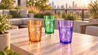 SCANDINOVIA - 19oz Unbreakable Premium Drinking Glasses Set of 6 - Super Grade Acrylic Plastic - Perfect for Gifts - Dishwasher Safe - Stackable - Drinkware Cups Reusable Water Tumbler