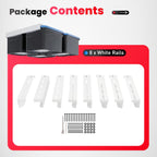 8pcs Heavy Duty Overhead Garage Storage Rack, Connectable Single