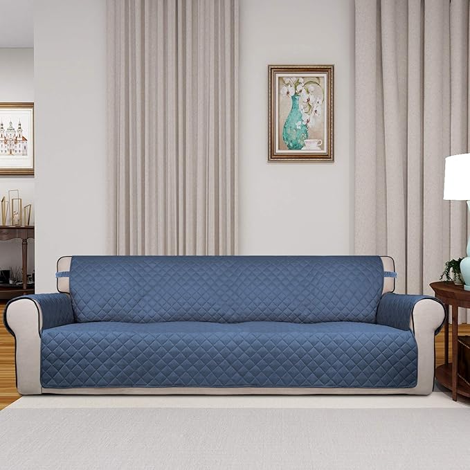 PureFit Reversible Quilted Sofa Cover, Water Resistant Slipcover Furniture - Image 2