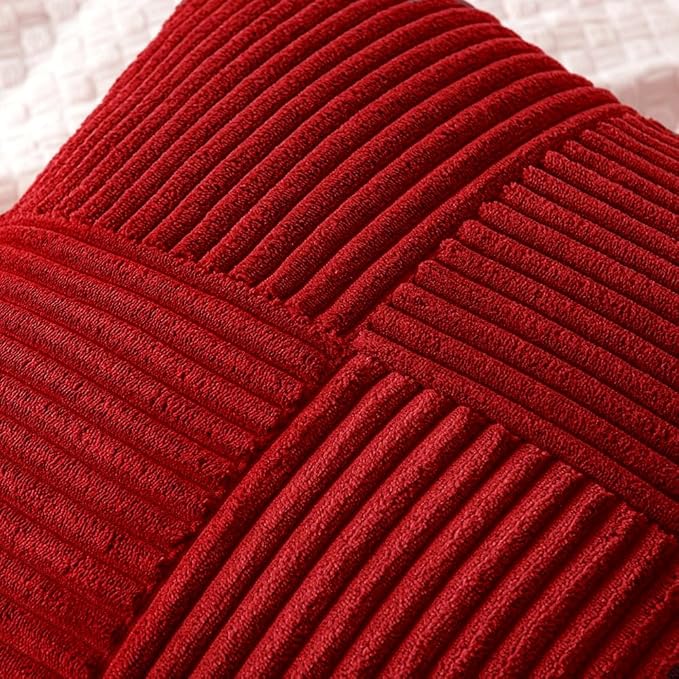 MIULEE Christmas Red Decorative Lumbar Throw Pillow Covers 12x20 Inch - Image 2