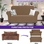 ZNSAYOTX Super Stretch Loveseat Covers, New Striped Love Seat Slipcover - Image 2