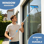 SetSail Window Squeegee 2 in 1 Window Cleaner Tool with 57in Extension Pole