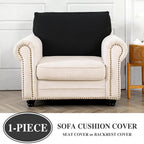 Couch Cushion Cover Seat Cushion Cover Stretch Armchair Cover Separate - Image 3