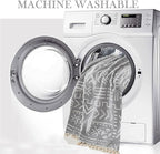 HANDONTIME Bohemian Grey and White Couch Cover - Image 7