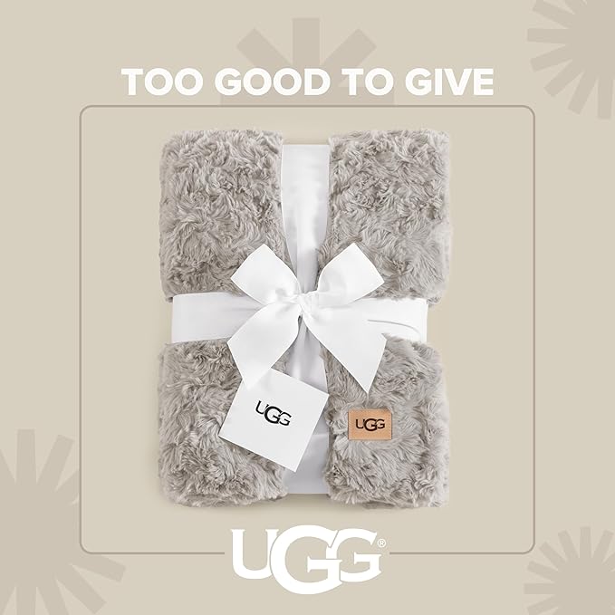 UGG Adalee Faux Fur Throw Blanket - Image 5