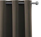 LEMOMO Blackout Curtains 66 x 84 inch/Chocolate Brown Curtains Set of 2 - Image 6