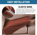 H.VERSAILTEX Velvet Stretch Couch Cushion Cover Plush Cushion Slipcover - Image 4