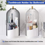 Dustproof Toothbrush Holders with Cover for Bathrooms, Tooth Brush Holder