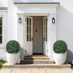 Grooy Artificial 2 Pack Boxwood Topiary Plant with Spike for Outdoor