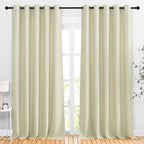 NICETOWN Room Darkening 118 inch Long Curtains, Grommet Thermal Drapes Weighted by NICETOWN