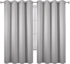 LEMOMO Light Grey Blackout Curtains 66 x 63 Inch Length/Set of 2 Curtain - Image 2