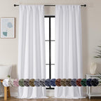 Simplebrand Ava Pure White Curtains by Simplebrand