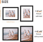 upsimples 8x10 Picture Frames, Gallery Wall Frames Set of 5, Black