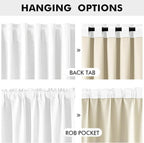 MIULEE 100% Blackout Linen Curtains - Image 5