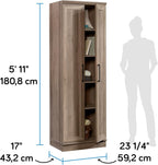 Sauder HomePlus Storage Cabinet/ pantry cabinets, Salt Oak finish
