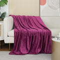 JIAHANNHA Purple Throw Blanket Fleece Blanket 50"x60", Super Soft Cozy Plush by JIAHANNHA