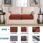 H.VERSAILTEX High Stretch Couch Cushion Covers, Chair Sofa Seat Slipcovers - Image 5