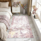 Abstract Area Rug 3x5 Ft Washable Rugs for Entryway Indoor