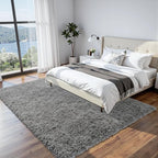8x10 Area Rugs for Living Room Rug: Soft Fluffy Shag Light Gray Rugs for Bedroom - Image 2