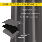 NICETOWN Bedroom Blackout Curtains Panels - Image 3