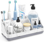 Bathroom Counter Organizer and Storage, Toothbrush Holder 7 Slots