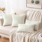 MIULEE White Decorative Throw Pillow Covers 18x18 Inch - Image 4