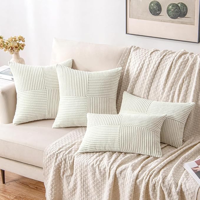 MIULEE White Decorative Throw Pillow Covers 18x18 Inch - Image 4