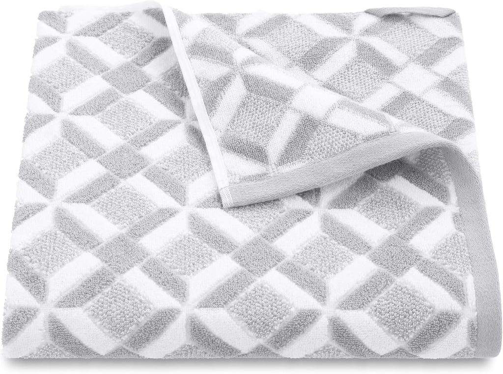 Martex Restore Fern Ogee Bath Towel – Soft, Absorbent, Moisture-Wicking and Quick to Dry – Lightweight for Everyday Use – Comfortable Feel with Convenient Loop for Hanging – 30" x 56" – Jade