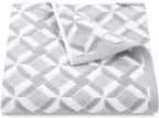 Martex Restore Fern Ogee Bath Towel – Soft, Absorbent, Moisture-Wicking and Quick to Dry – Lightweight for Everyday Use – Comfortable Feel with Convenient Loop for Hanging – 30" x 56" – Jade