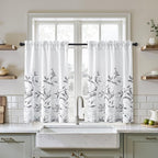 HOMEIDEAS Kitchen Curtains, Short Non-See-Through Privacy 30X36 Inch Length by HOMEIDEAS
