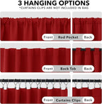 Deconovo Christmas Blackout Curtains, Thermal Insulated, W52 x L45 2 Panels - Image 2