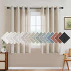 H.VERSAILTEX Elegant Natural Linen Blended Energy Efficient Light Filtering by HVERSAILTEX