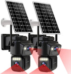 LETSCEE Security Cameras Outdoor WiFi,5G/2.4G Cameras for Home Security Solar Power with Dual Lens,Motion Detection,Night Vision,2-Way Audio,Weather Proof,No Subscription Fee
