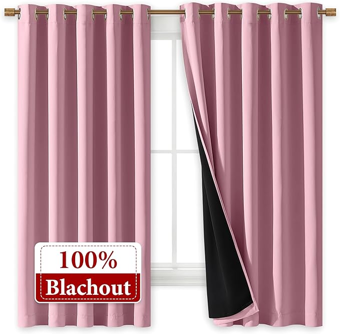 NICETOWN 100% Blackout Curtains - Image 2
